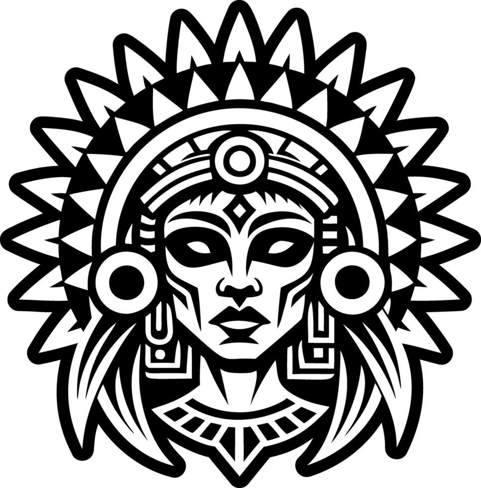 A solid style icon of goddess vector