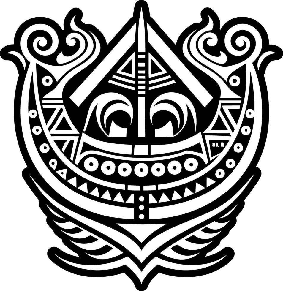 A glyph style icon of boat symbol vector