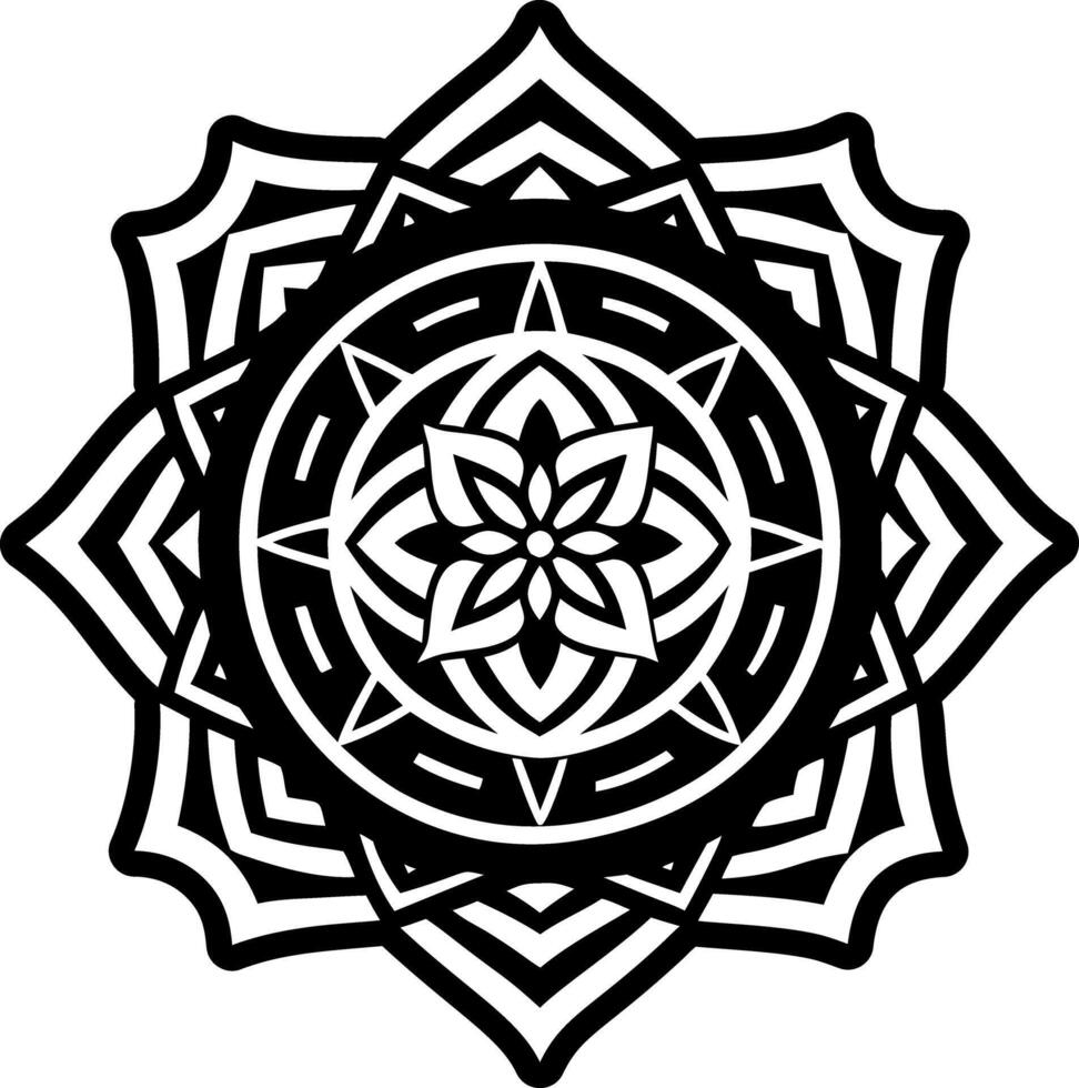 A glyph style icon depicting energy chakra balance vector