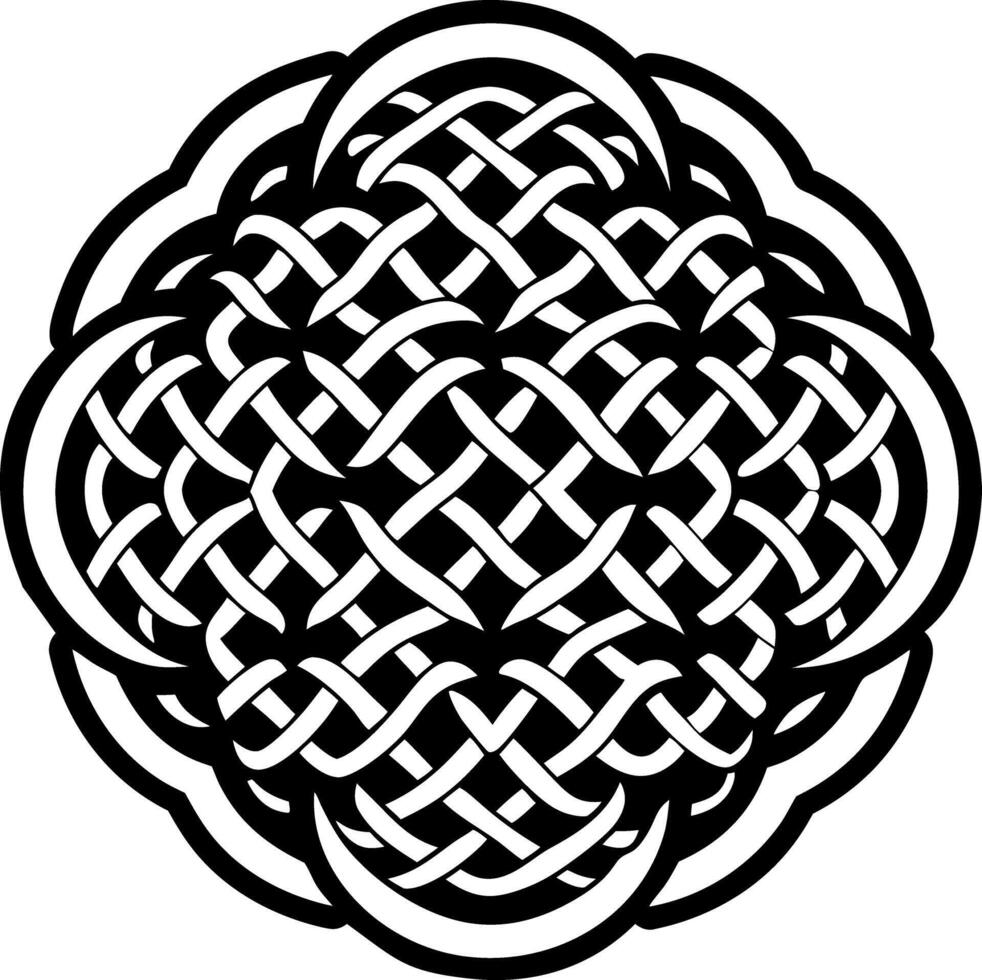 A interlocking icon in solid style vector