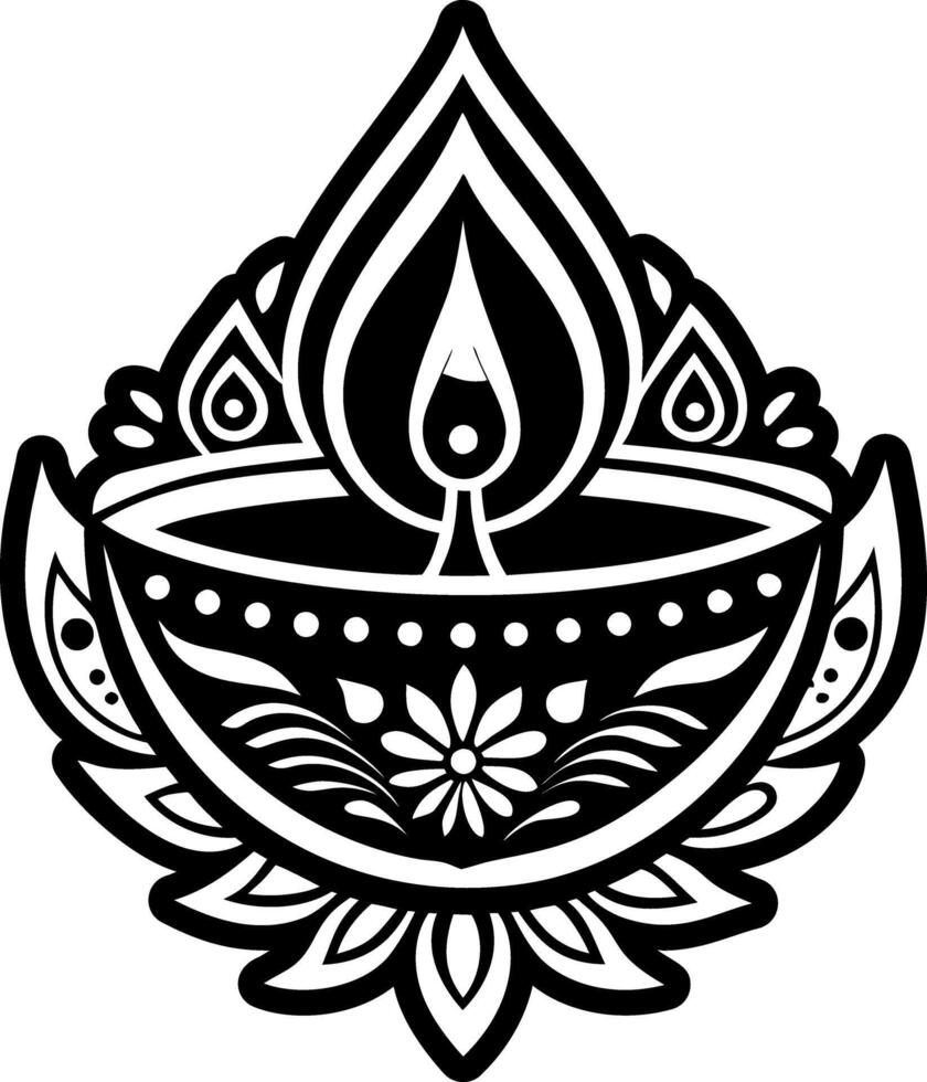 A solid style icon showing oil lamp vector
