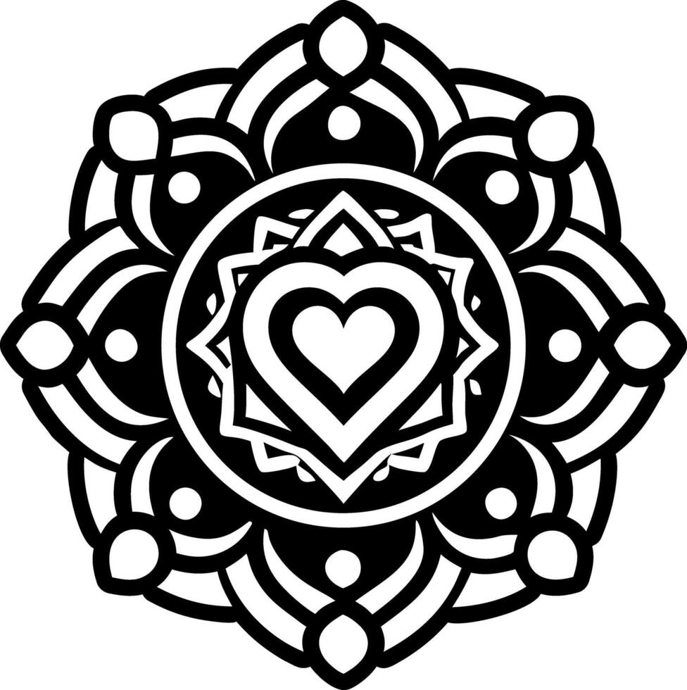 Glyph style icon showing geometric gratitude tattoo vector