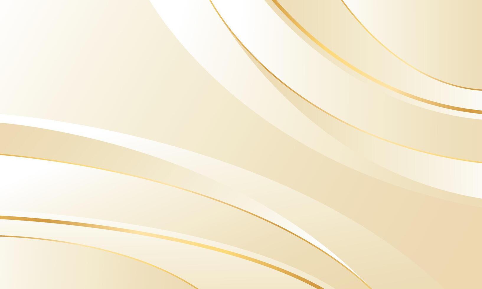 Simple elegant beige luxury curved background vector