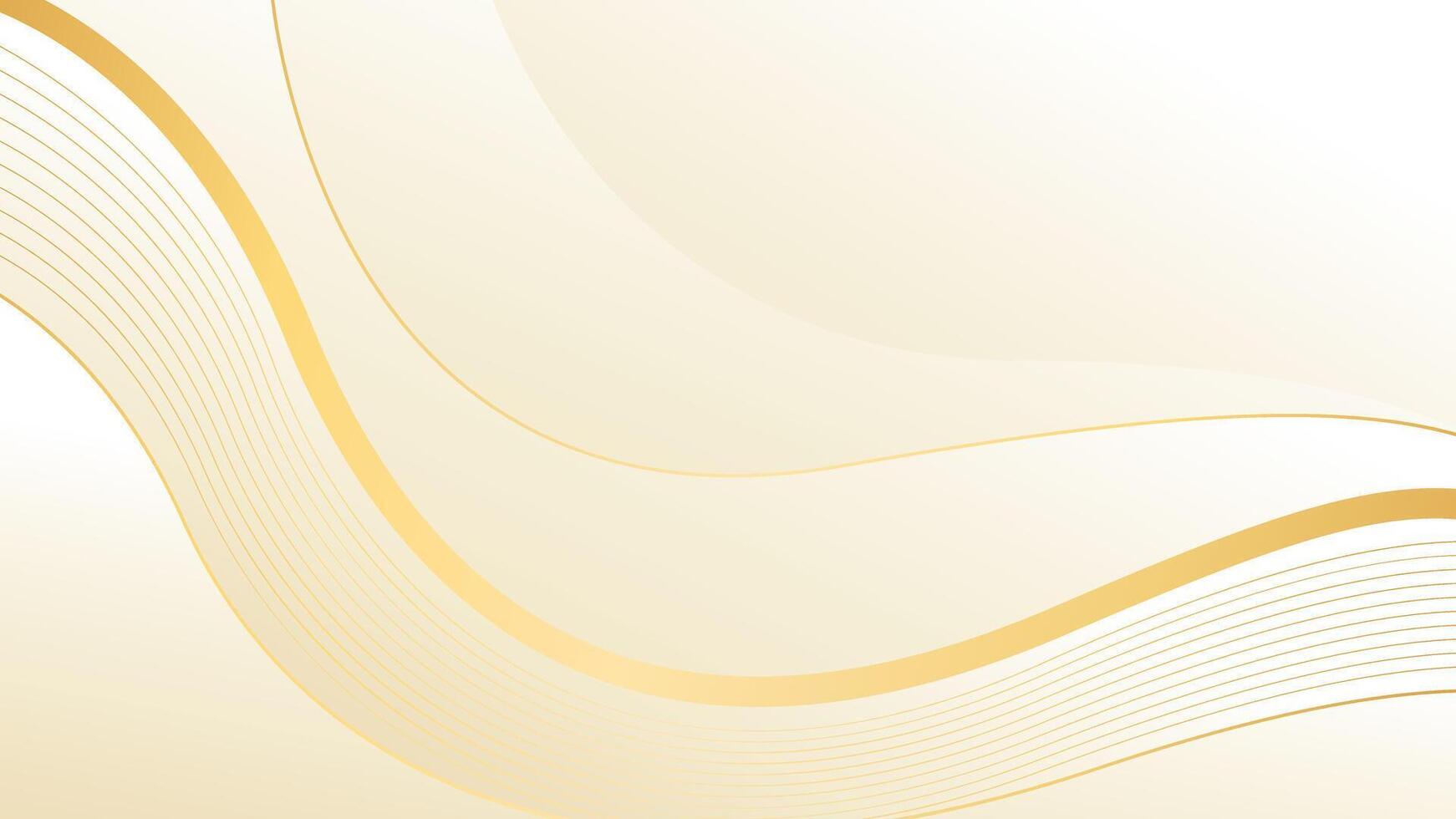 Luxury Flow Beige Gradient with Golden Accents vector