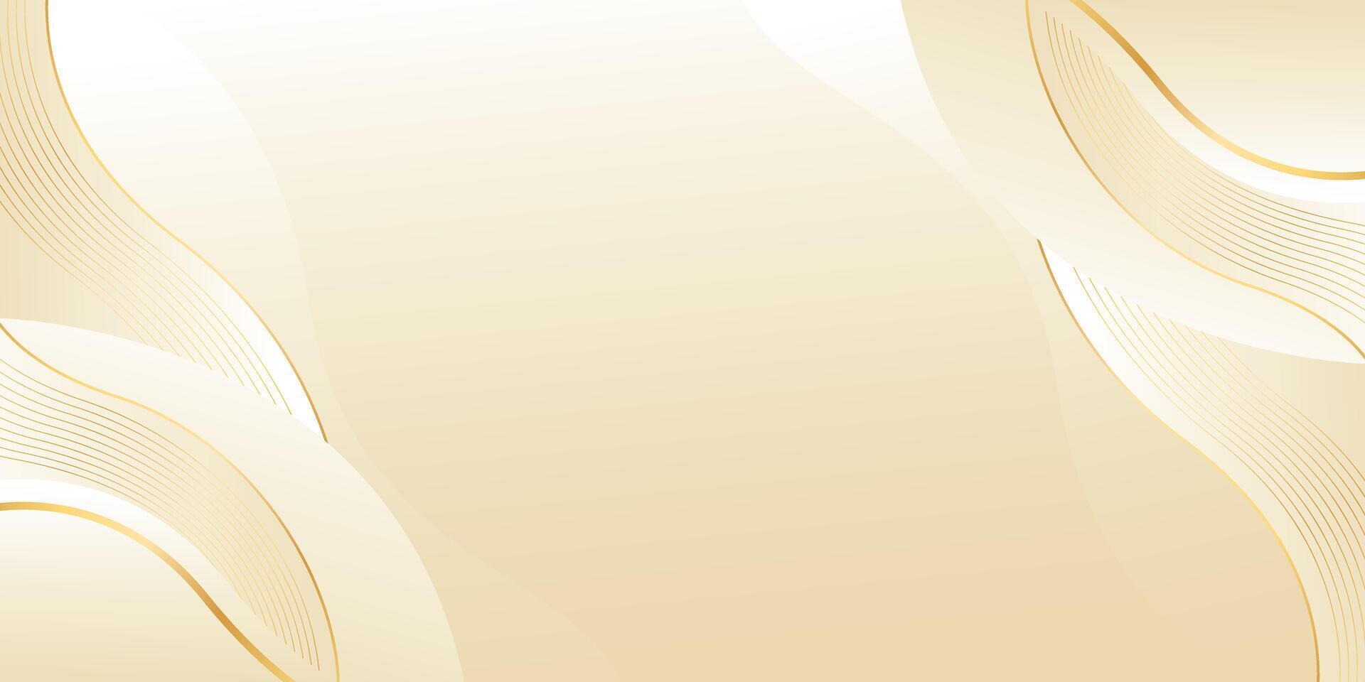 Abstract beige luxury wave background. design vector