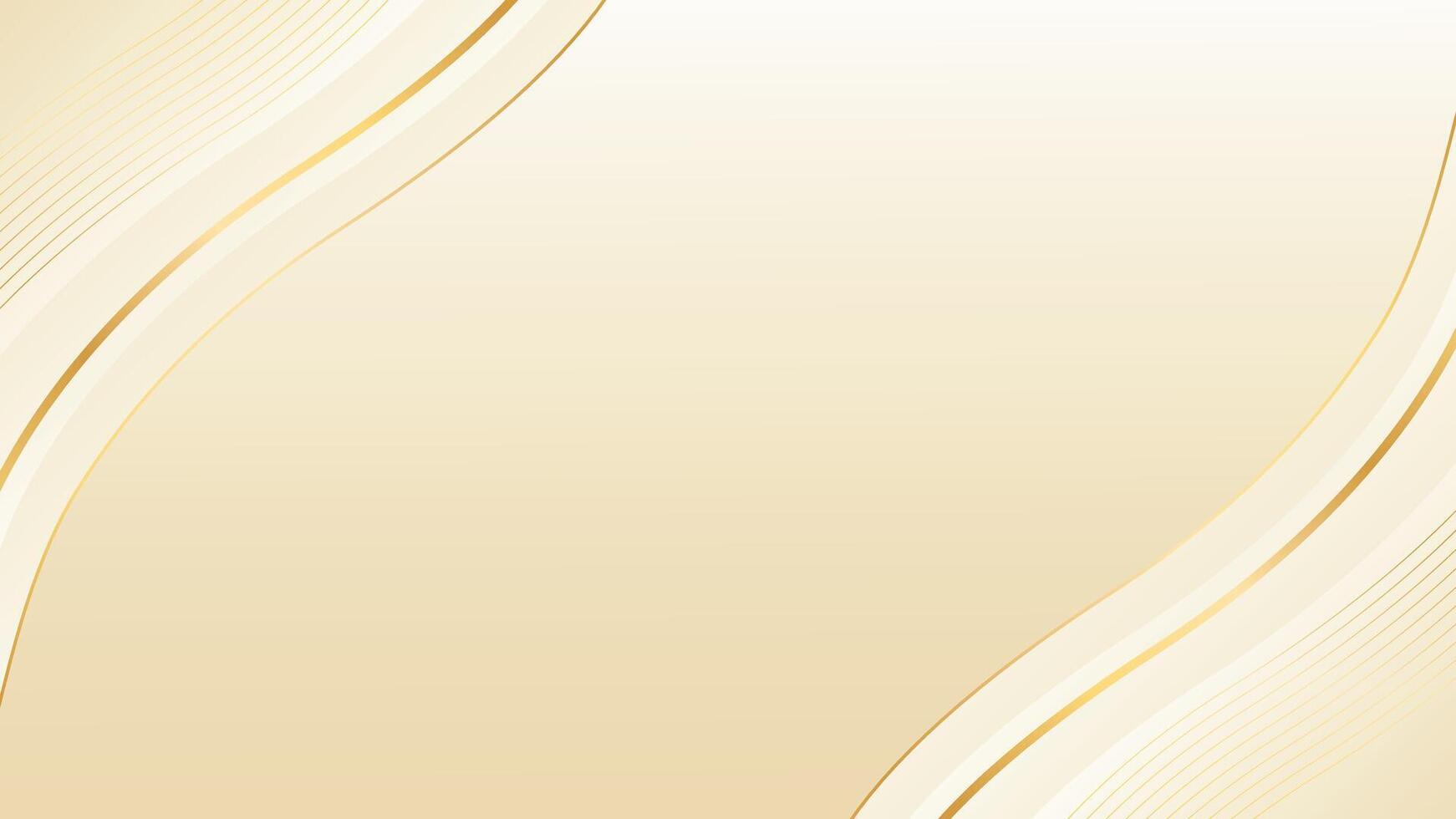 Premium Beige and Gold Wavy Background for Events and Branding vector