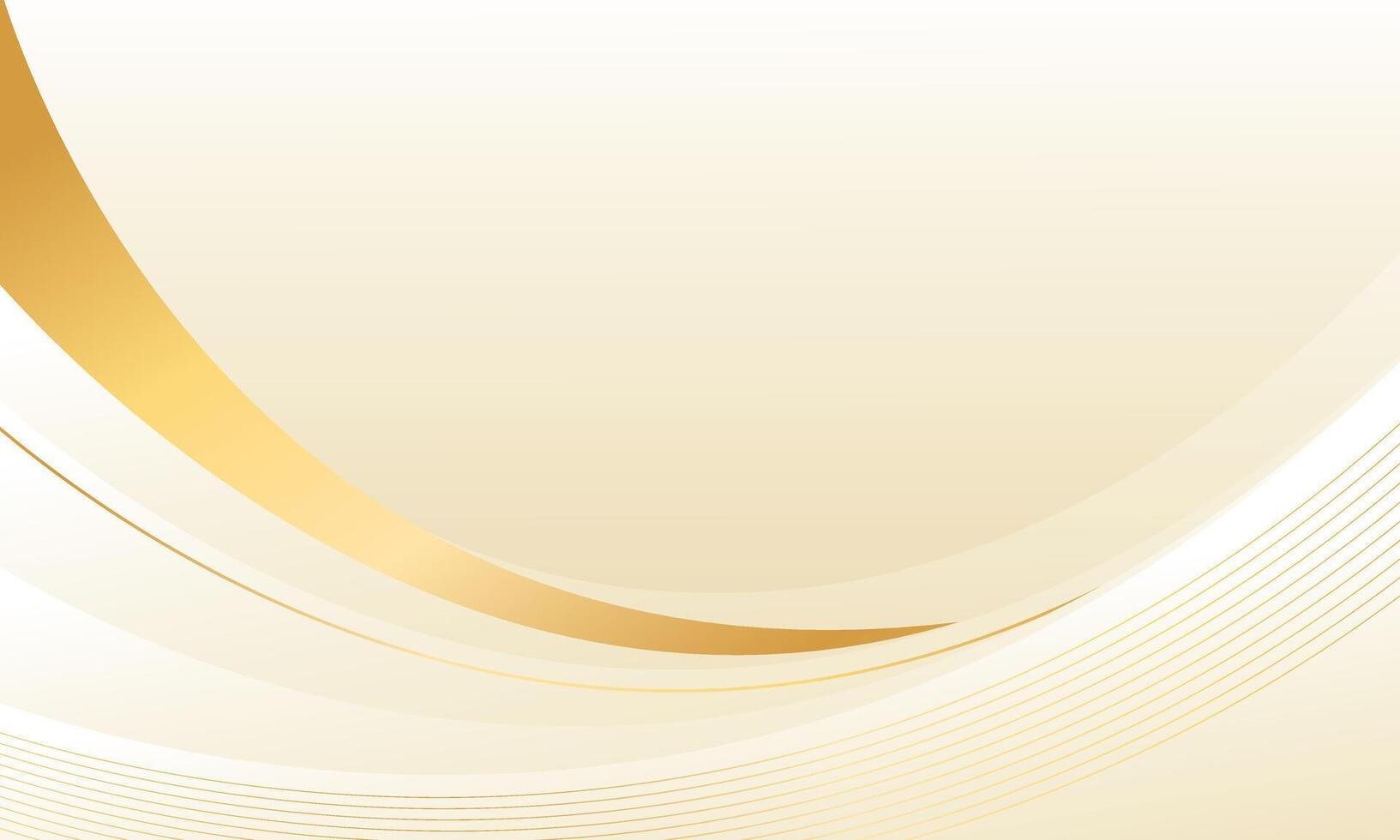 Elegant Beige and Gold Abstract Flow for Awards or Invitations vector