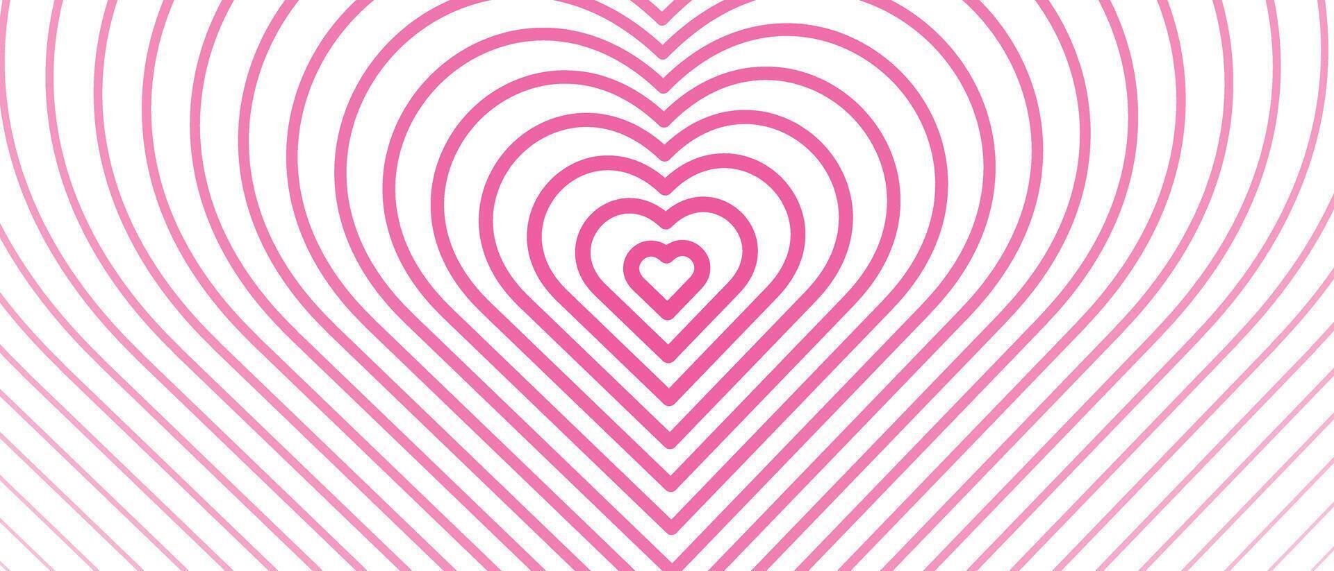 Cute abstract background with hearts vector