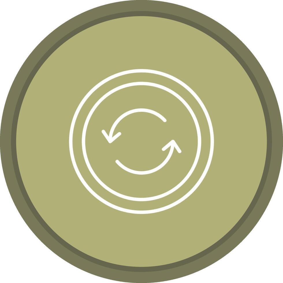 Refresh icon. colored outline icon style. vector