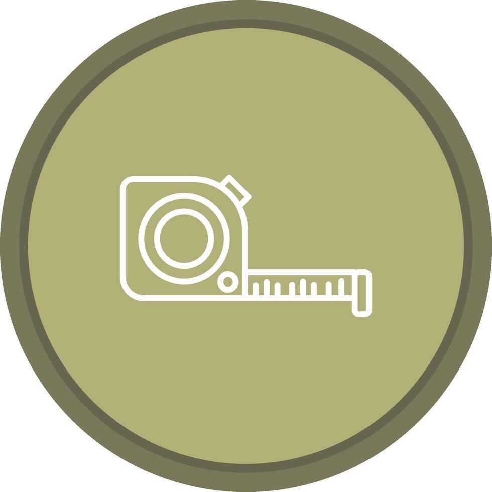 Tape Measure icon. colored outline icon style. vector