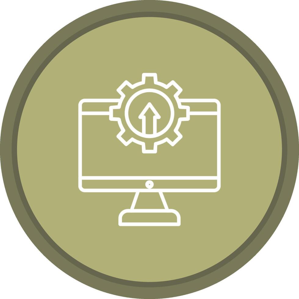 Upgrade icon. colored outline icon style. vector