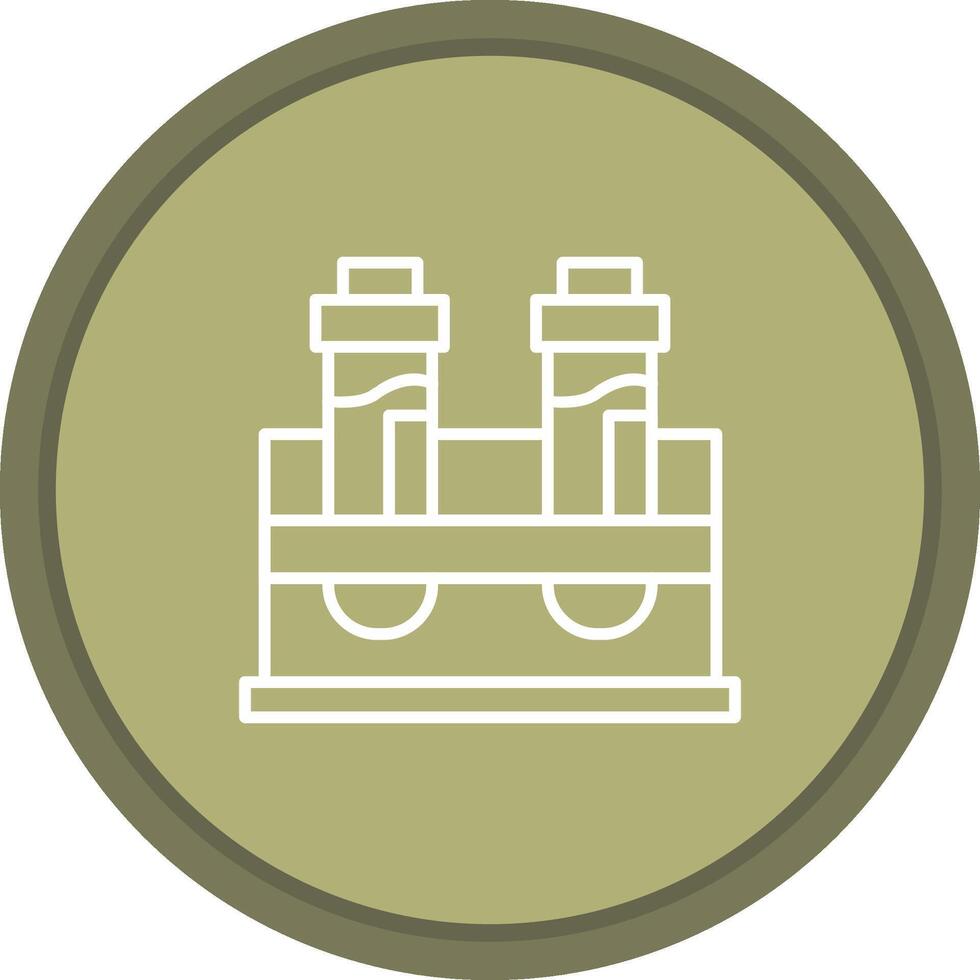 Test Tubes icon. colored outline icon style. vector