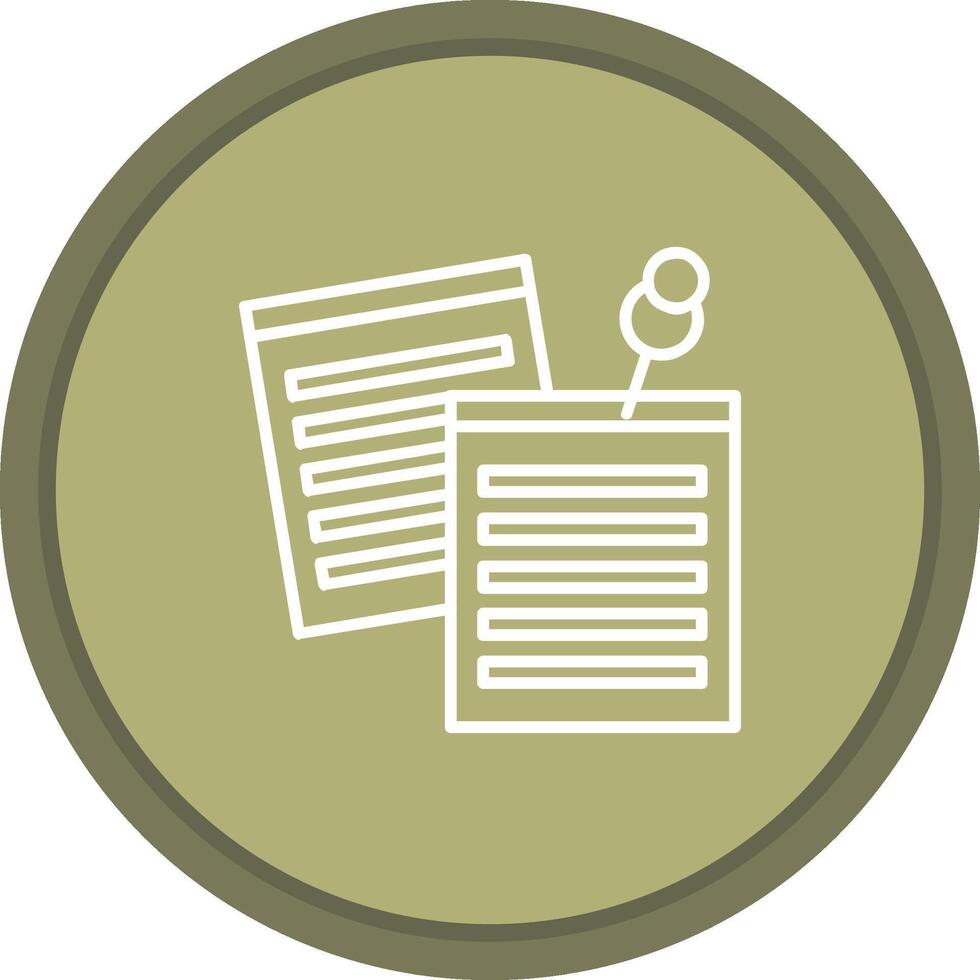 Sticky Notes icon. colored outline icon style. vector