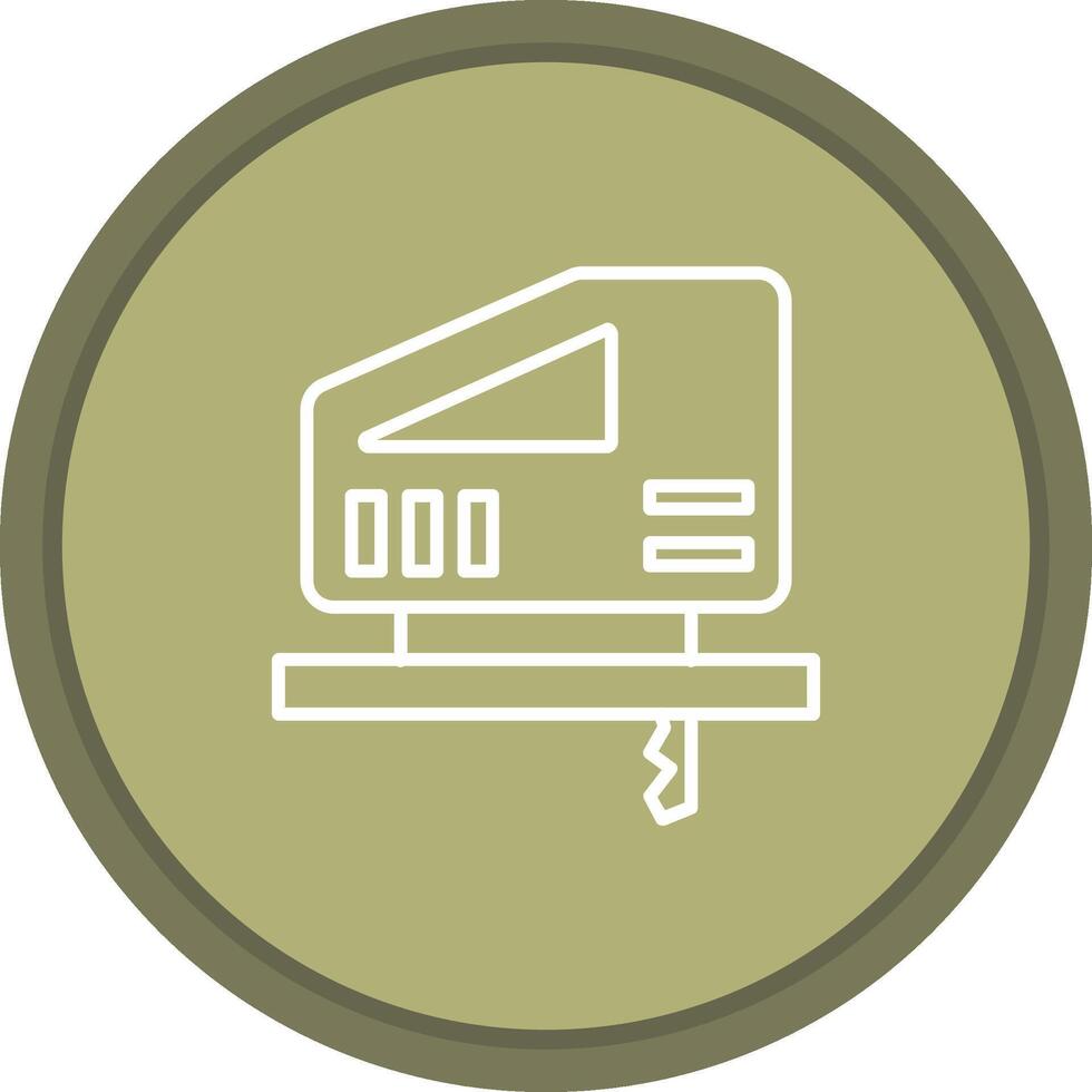 Jigsaw icon. colored outline icon style. vector