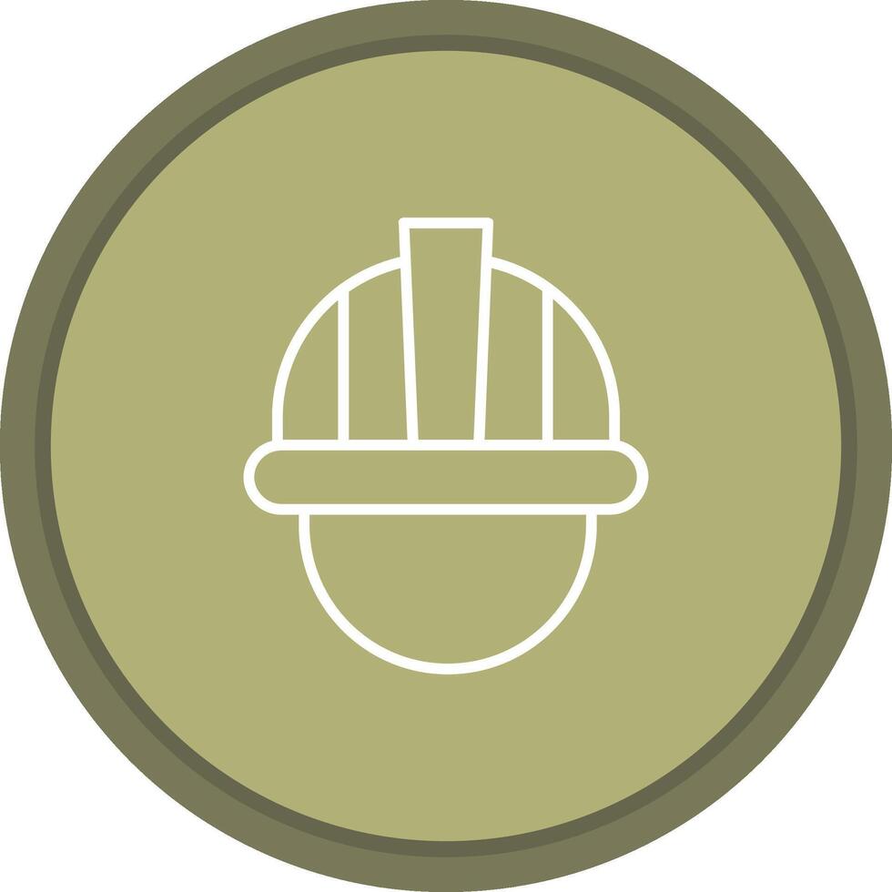 Hard Hat icon. colored outline icon style. vector