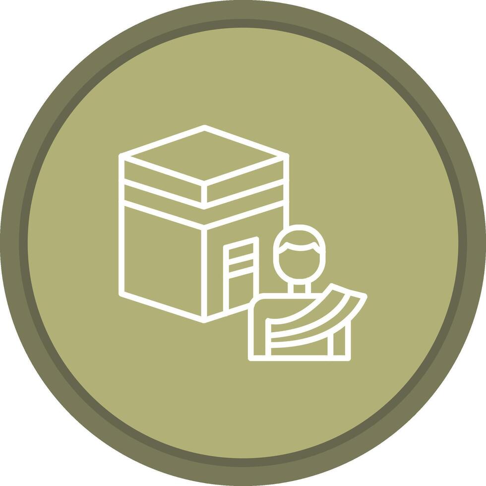 Hajj Icon Design vector