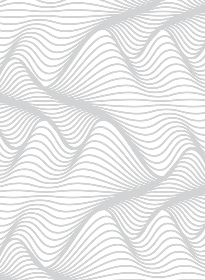 Abstract seamless pattern with wavy lines vector