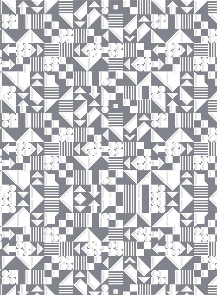 A gray and white geometric pattern vector