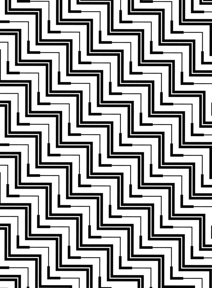 A black and white zigzag pattern vector