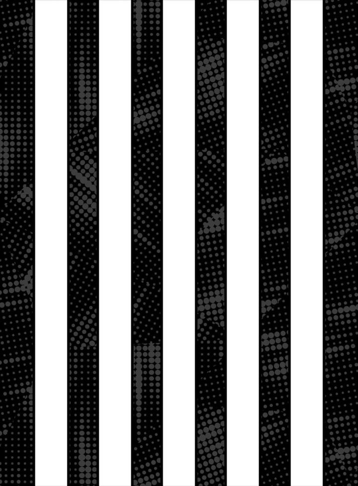 Black and white striped background with dots vector