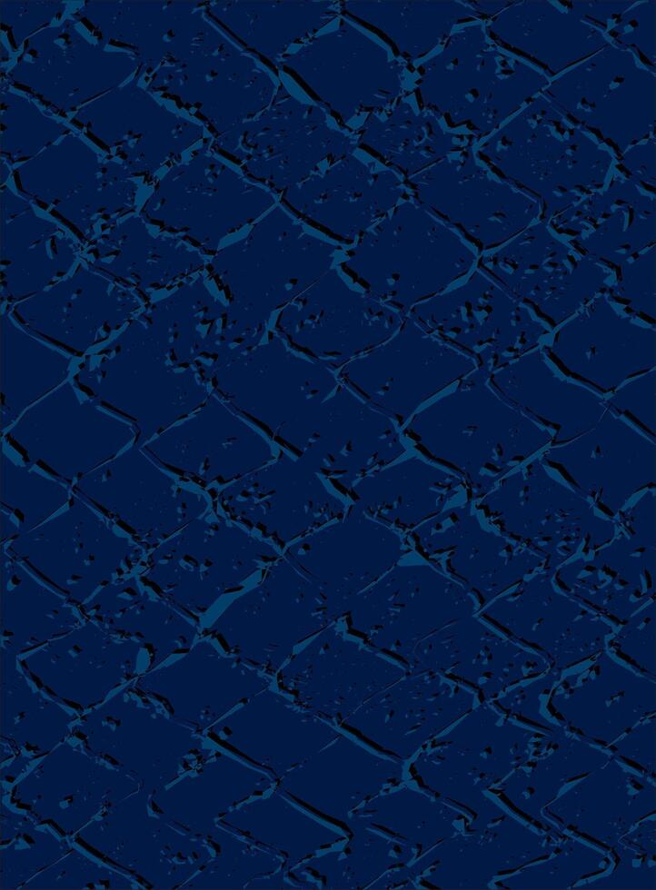 A blue background with a pattern of cracks vector
