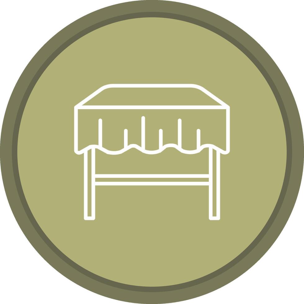 Dining Table Icon Design vector