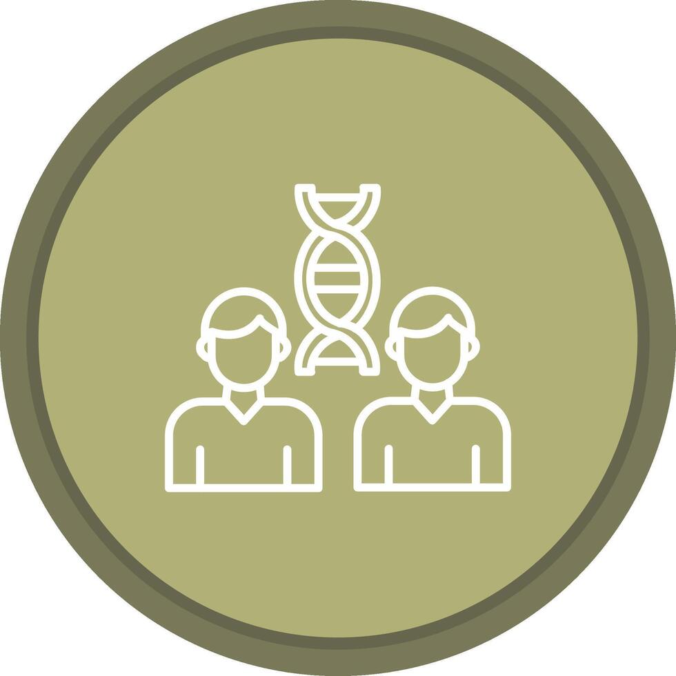 Cloning icon. colored outline icon style. vector