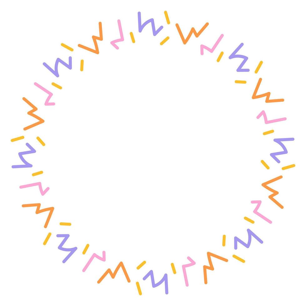 Line Festive Frame vector
