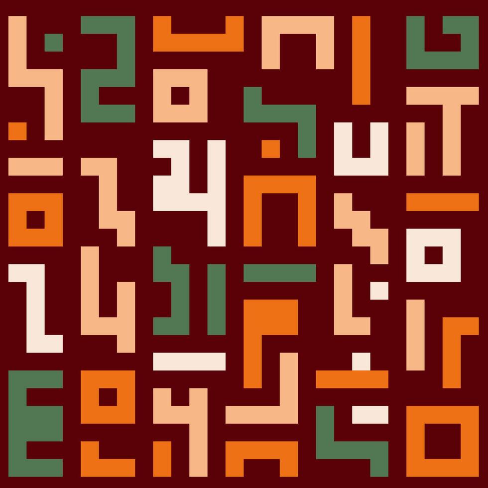 an abstract pattern made up of different colored squares vector