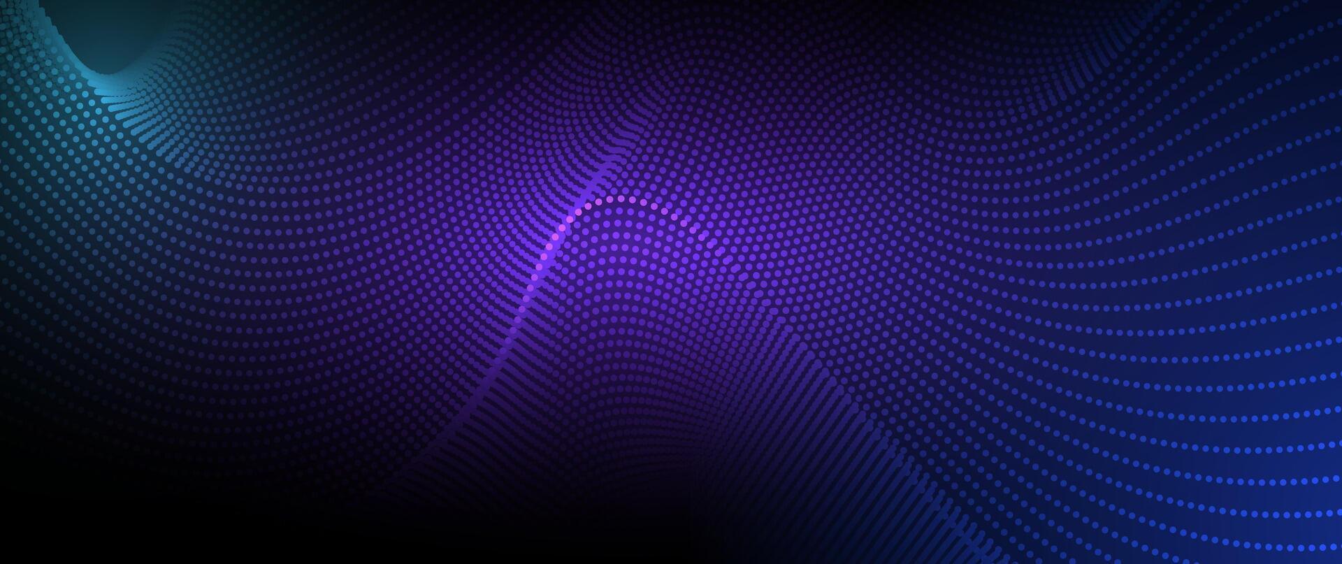 Abstract dynamic, wave particle and dot. Illustration technology background with dynamic mesh, flow particles design for banner, wallpaper. High tech, digital datum network concept vector