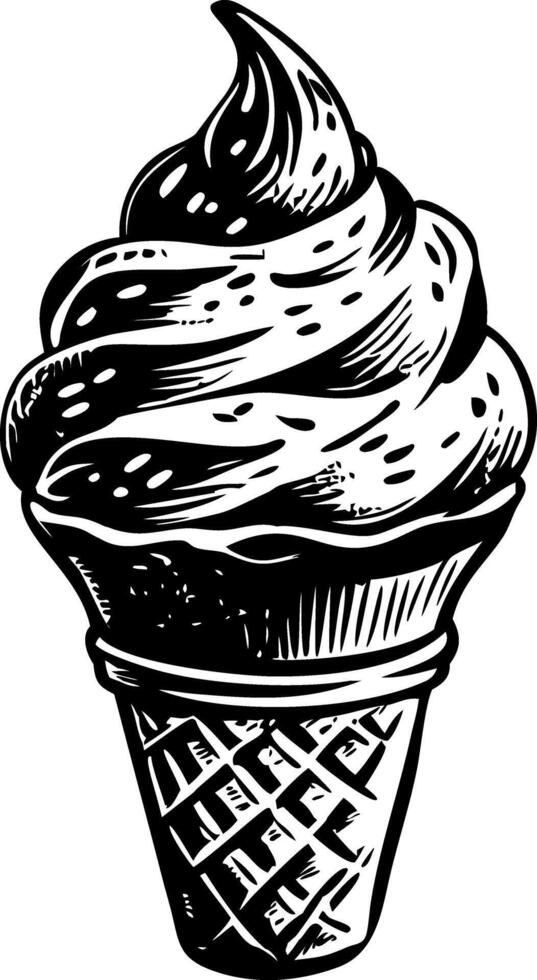 A drawing style icon of sweet ice cream vector