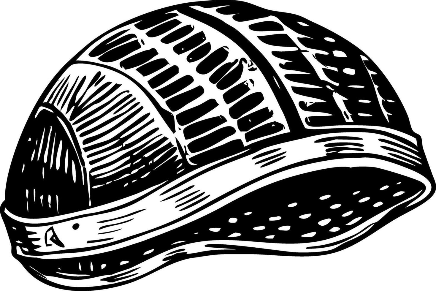 A sketchy style illustration of swimming cap vector