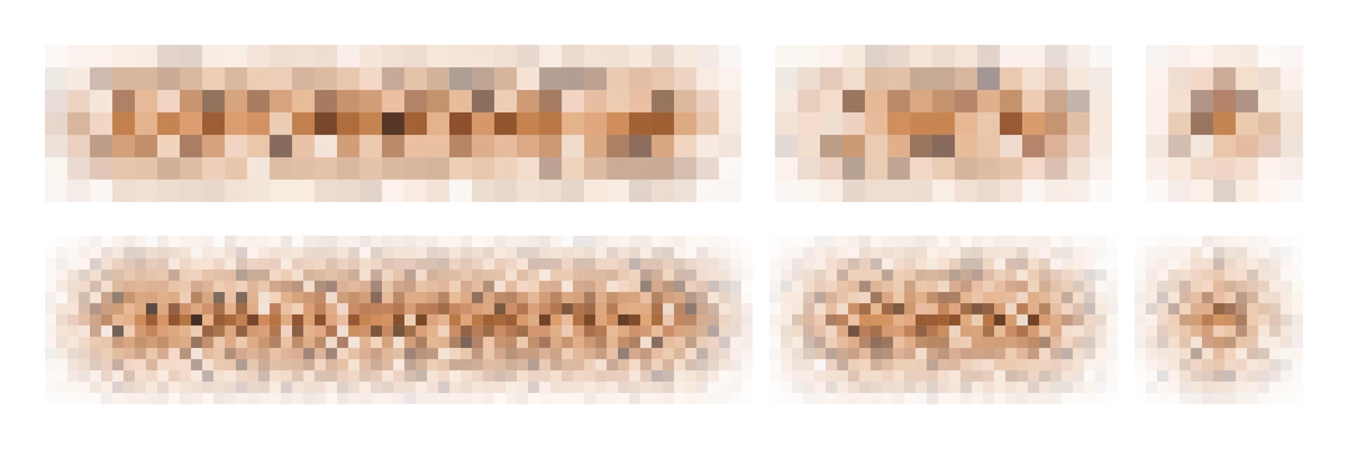 Pixel blurred censor mosaic. Censorship square face effect. Censure content bar . Blurry photo for tv hide sensitive info. Pattern to cover naked nude people image. Word transparent texture vector
