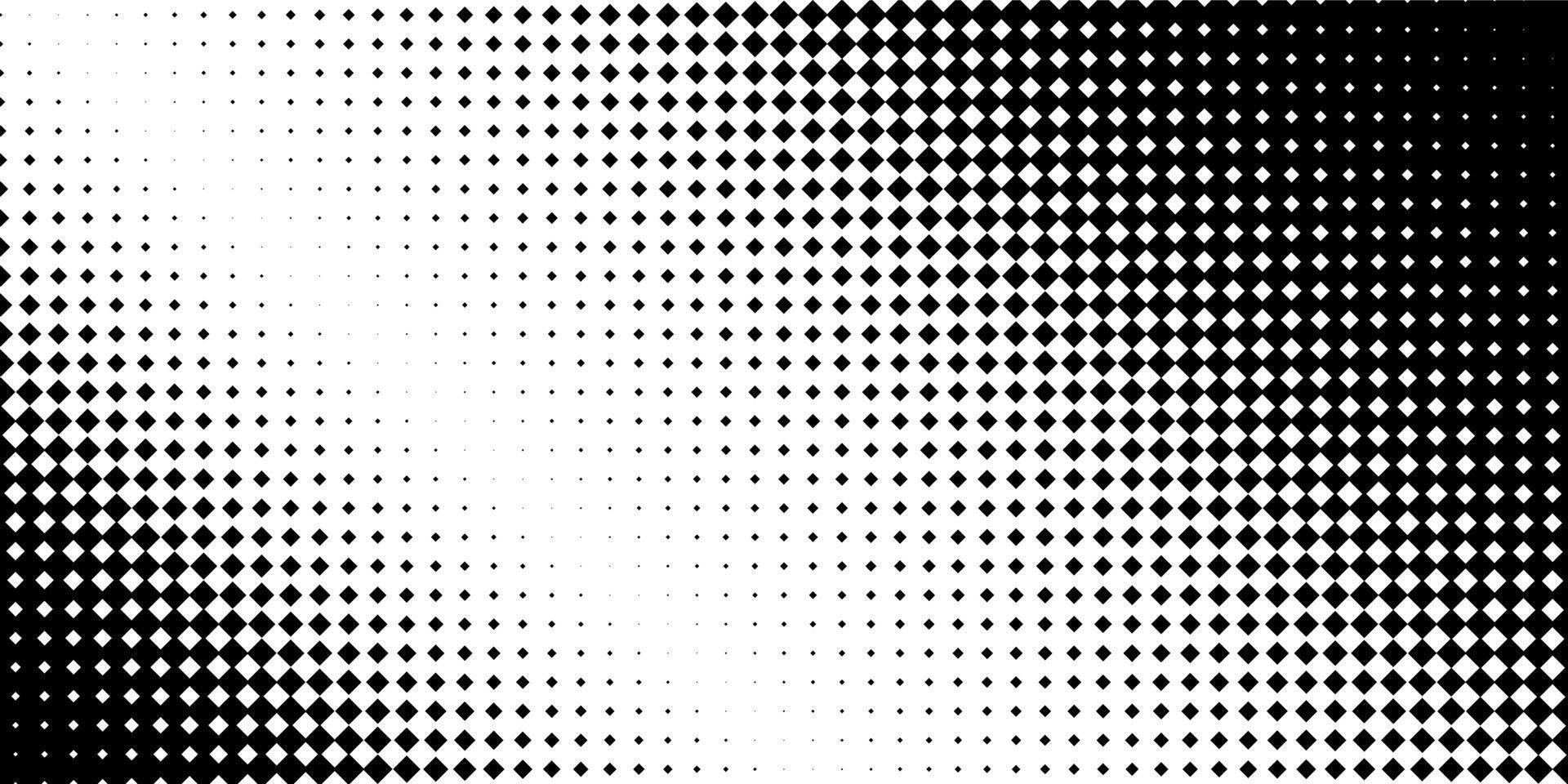 Diamond dot pattern bg. Square geometric pixel speed fade. Abstract particle grid gradient digital texture. Diamond shape graphic halftone mosaic. Dissolve gradation effect transform technology vector