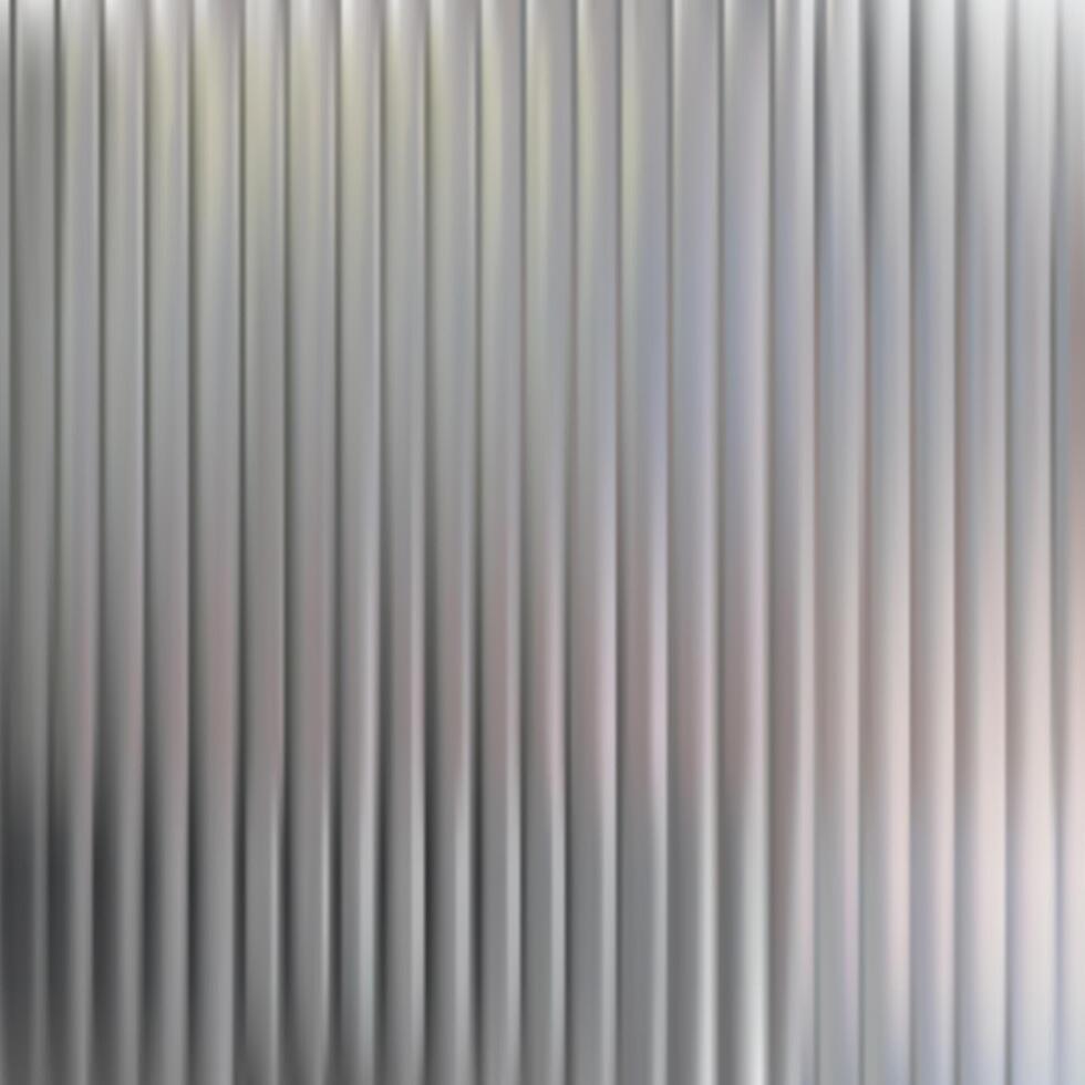 Glass pattern texture effect. Holograph ice reed metal. Abstract 3d ribbed line gradient. Fluted laser ripple striations. Silver light corrugated wall. Seamless frosted plastic prism panel vector