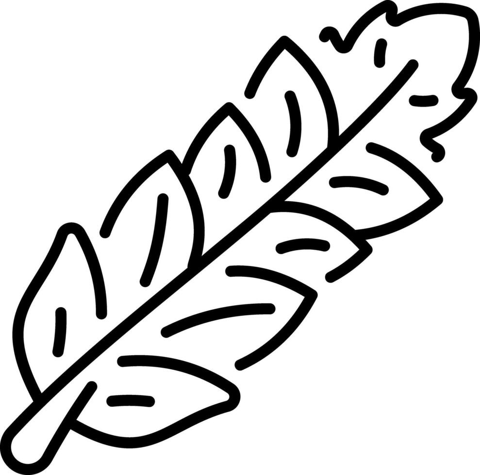 A outline style icon of hair clip vector