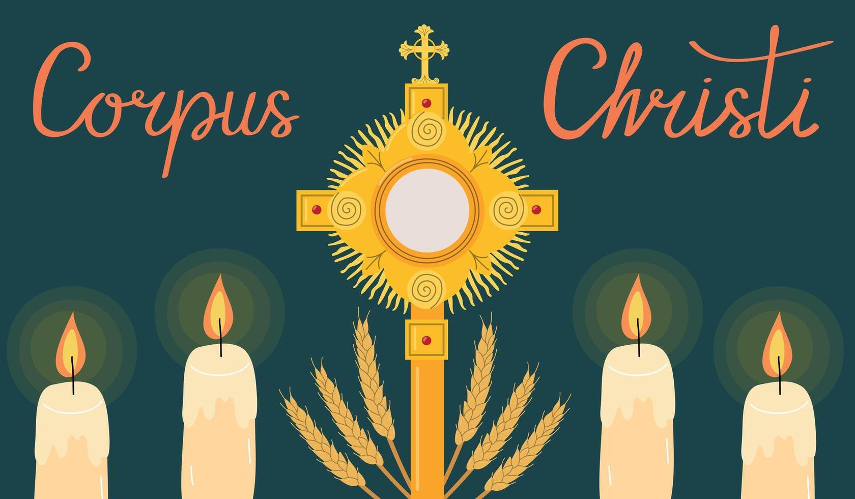 Corpus Christi banner vector
