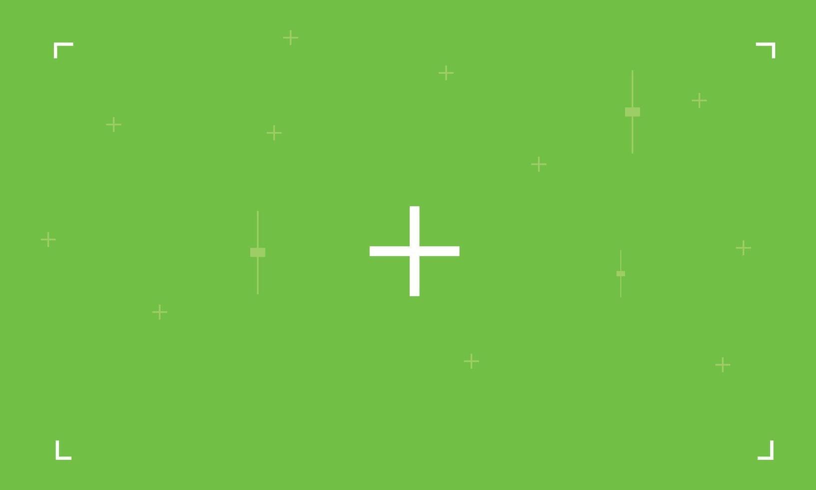 Green Screen with VFX Motion Tracking Markers. Art Design Green Screen Backdrop Template. vector