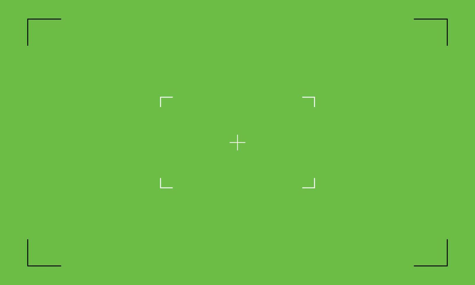 Chroma Key with Green Screen Background. VFX Motion Tracking Markers. vector