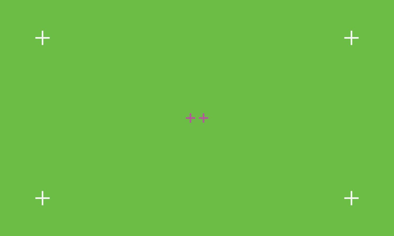 Green Screen with VFX Motion Tracking Markers Chroma Key. vector