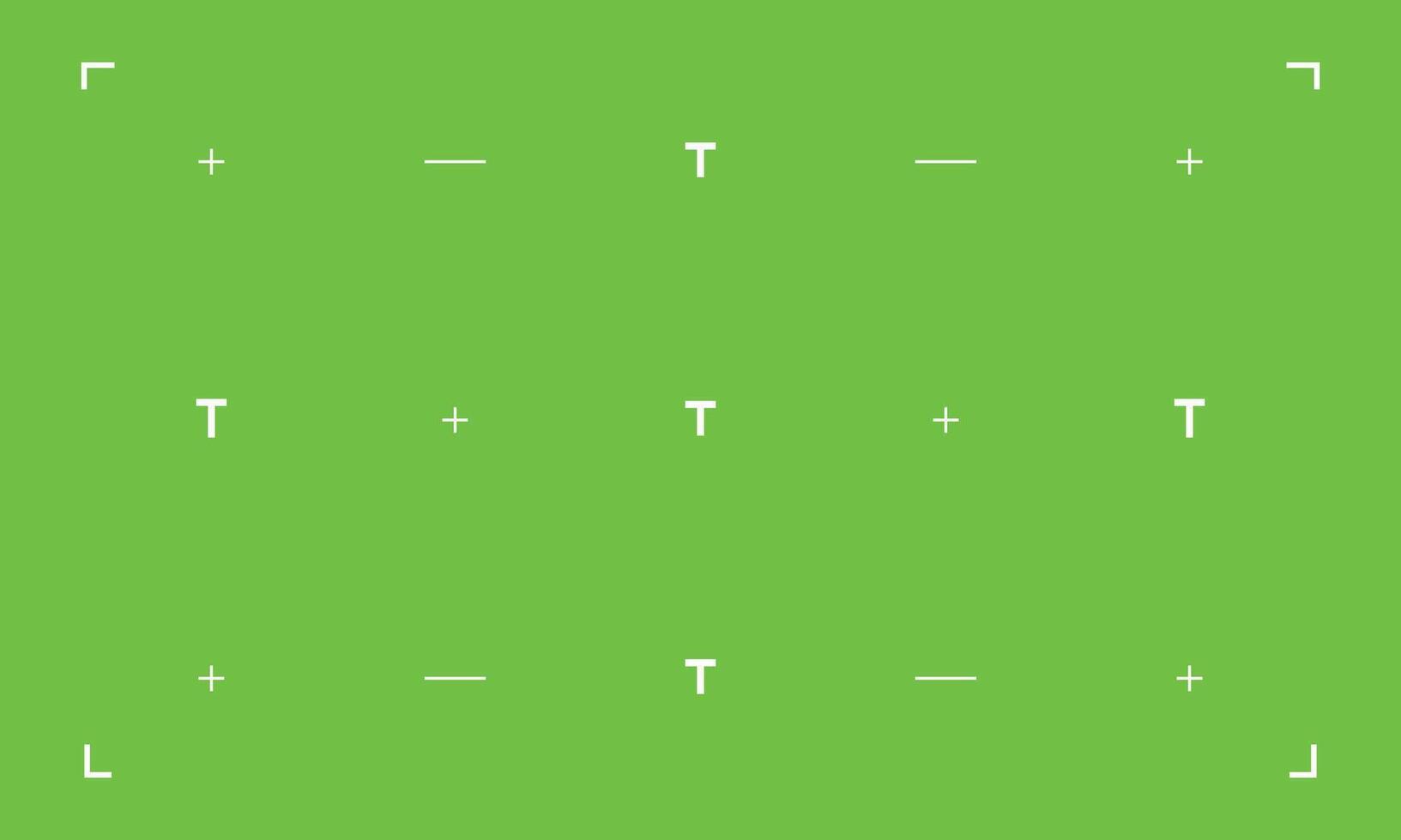 Green Screen with Tracking Markers Illustration. vector
