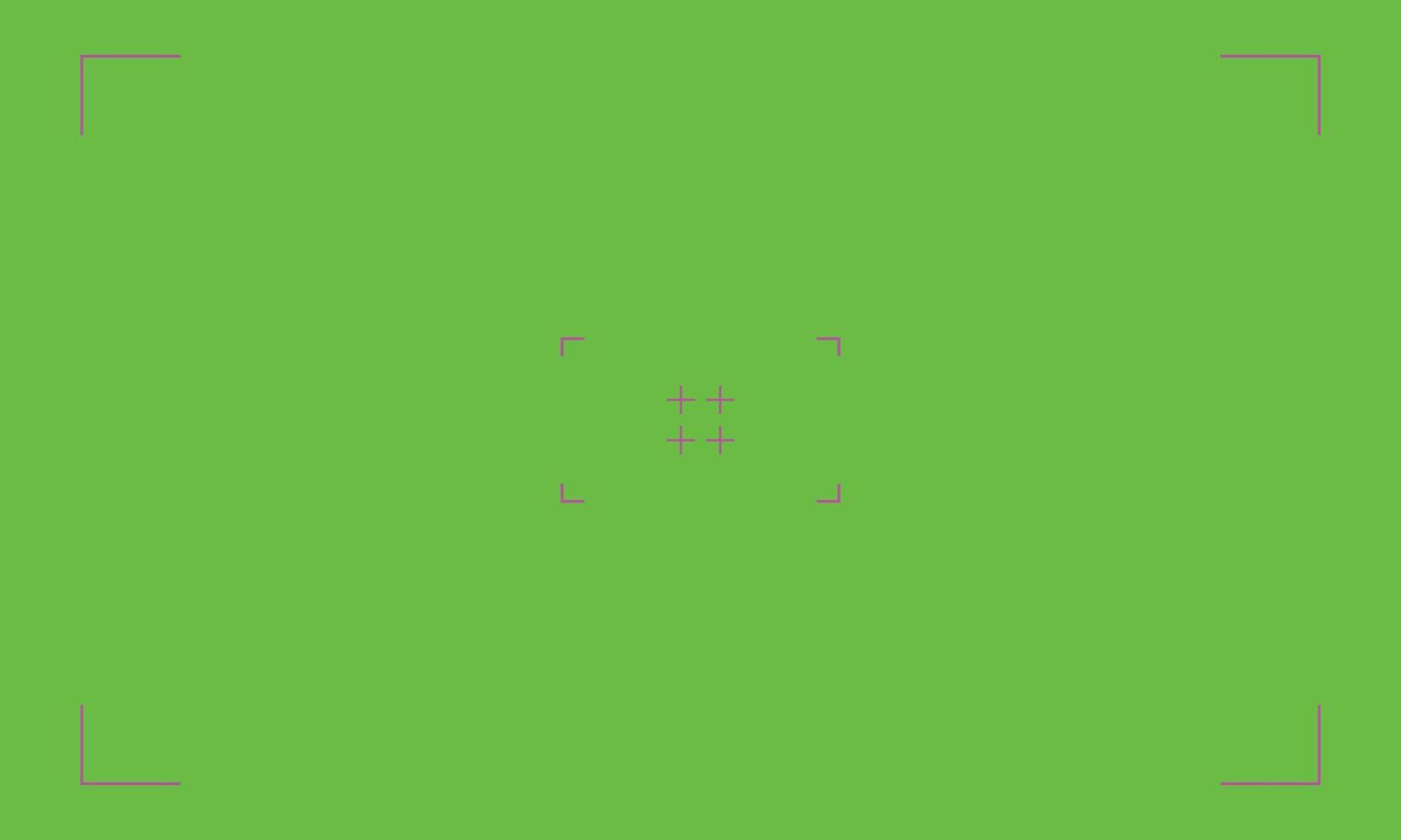 VFX Motion Tracking Markers Chroma Key with Green Screen Background. vector