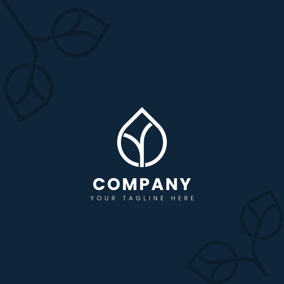 Minimalist Leaf Logo Design for Eco Friendly Company Branding and Sustainable vector