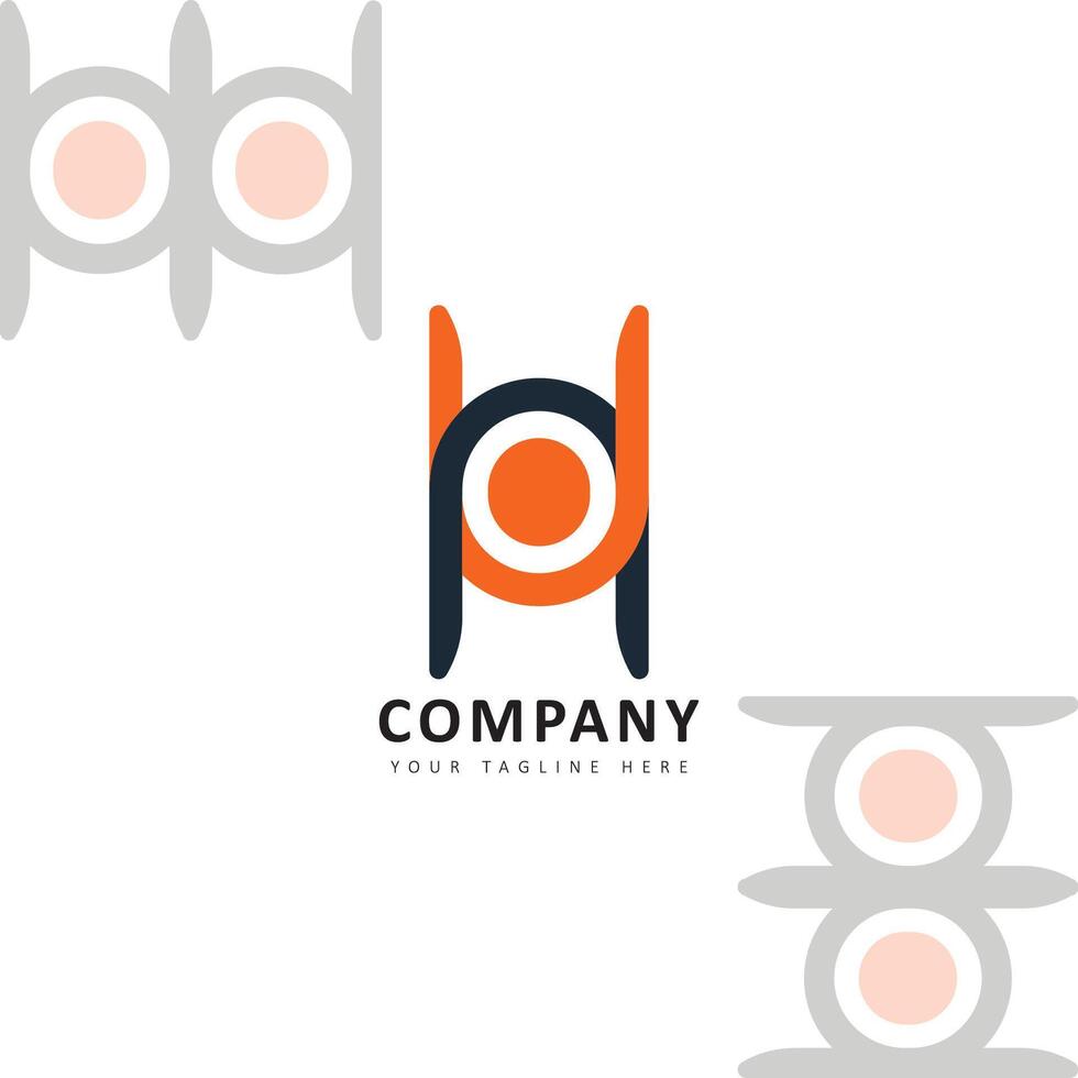 Modern N and U Letter Logo with Abstract Human Hug Concept for Business and Branding vector