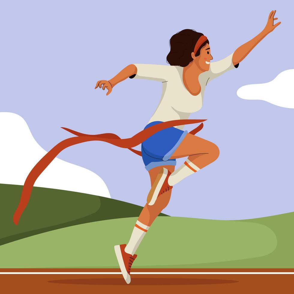 Women Running Happy vector