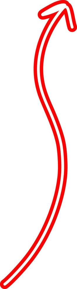 Arrow Pointing Right Hand Drawn vector