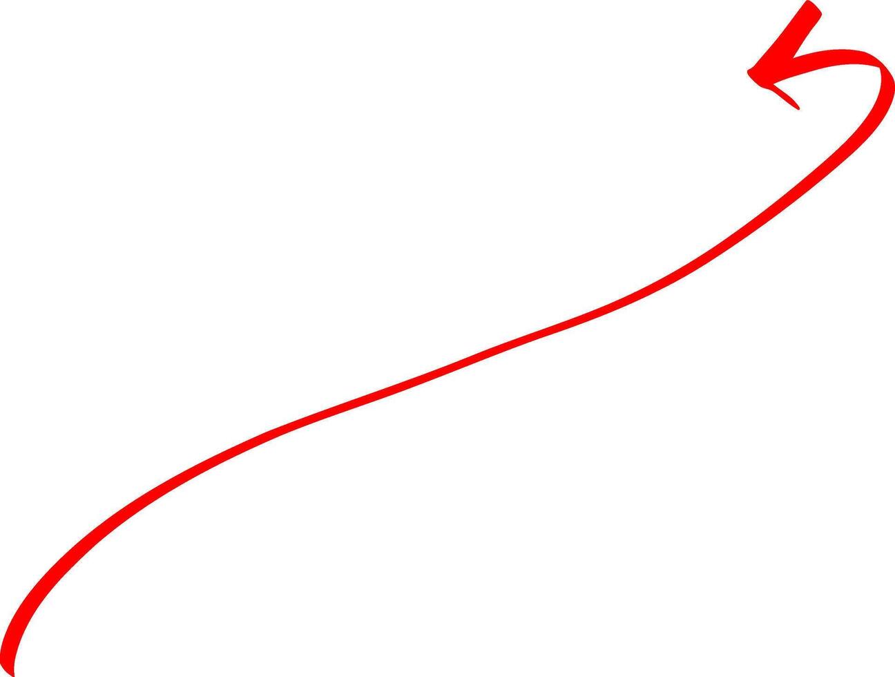 Red Arrow Concept Using Stabillo Ink vector
