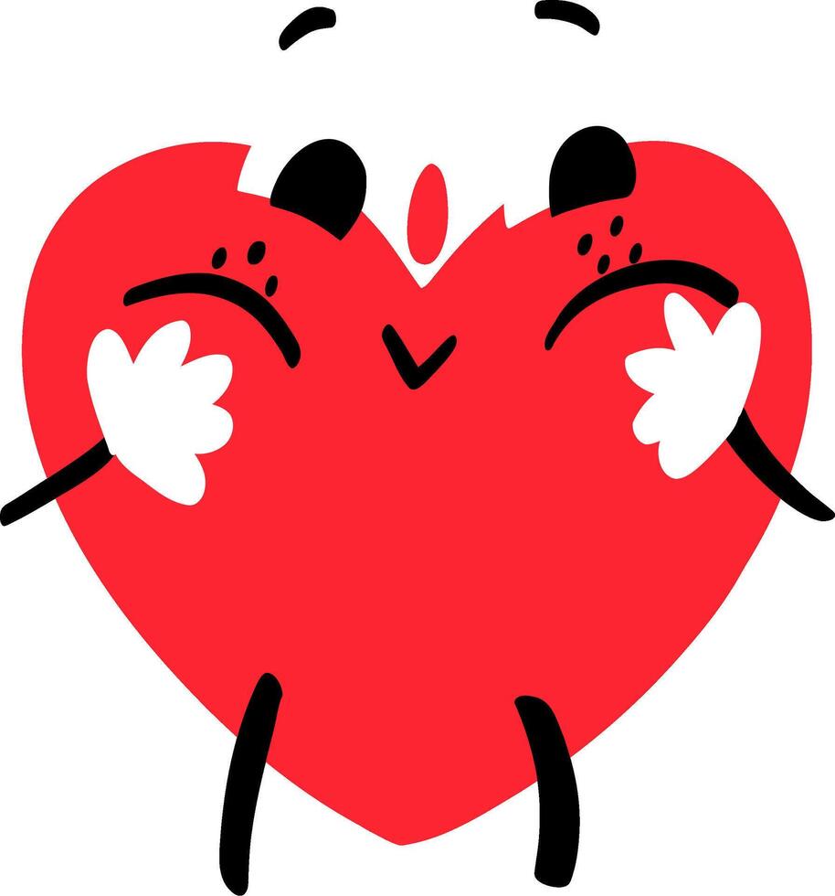 Love Mascot With Lovely Expression vector