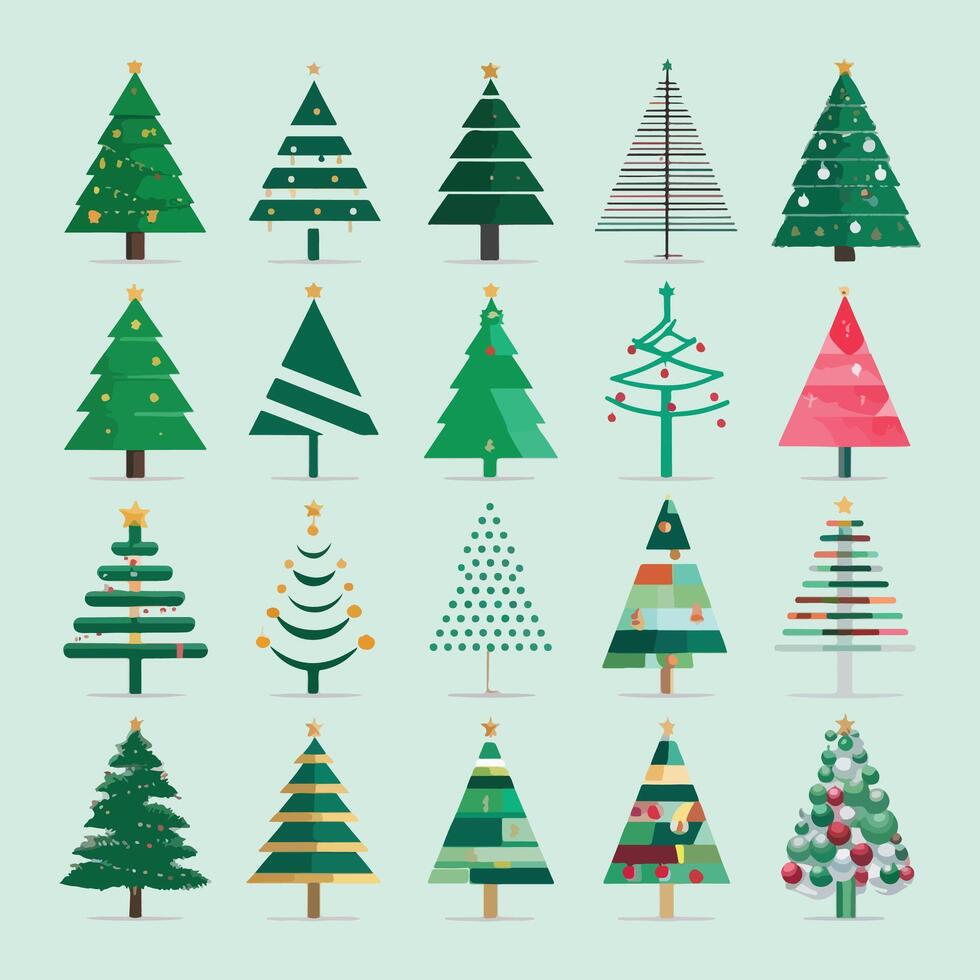 christmas tree vecto illustration vector