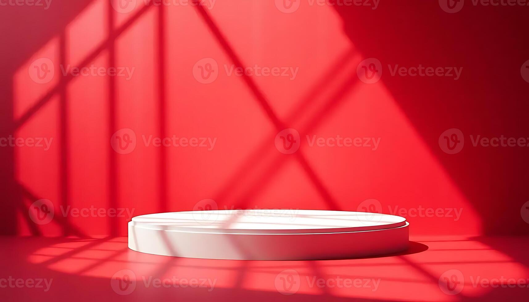 Red Room Minimalist Product Display Platform photo